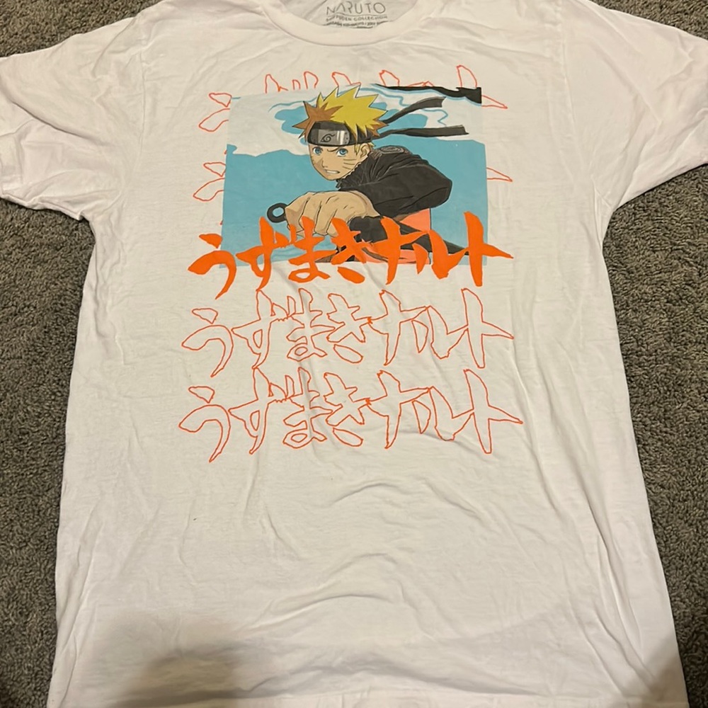 (ONLY WORN ONCE) ADULT MEDIUM NARUTO GRAPHIC TEE